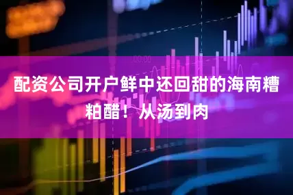 配资公司开户鲜中还回甜的海南糟粕醋！从汤到肉
