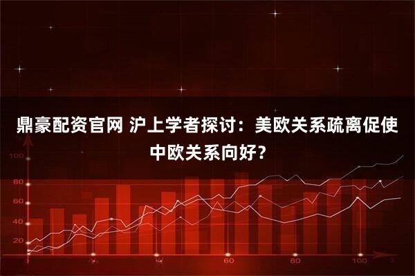 鼎豪配资官网 沪上学者探讨：美欧关系疏离促使中欧关系向好？